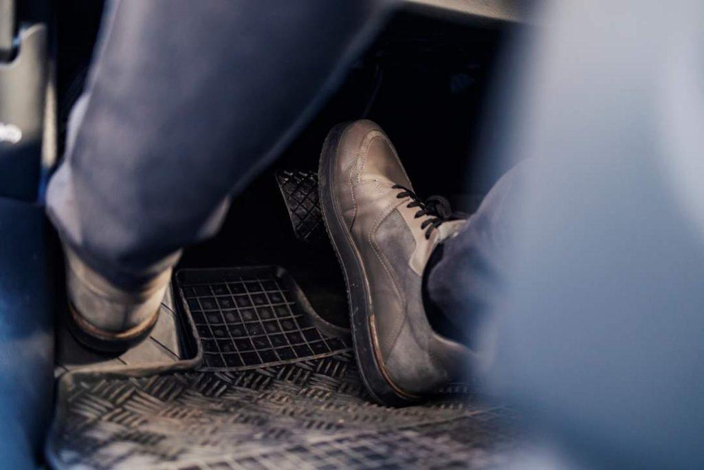 Clutch pedals with mechanics feet